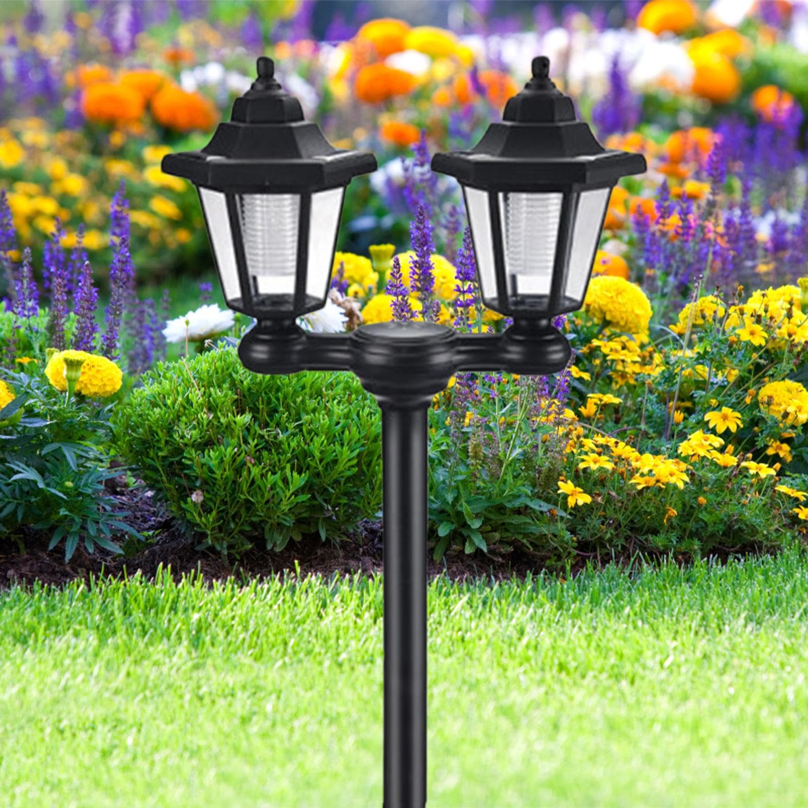 Lampy Solarne Zewnętrzne Wbijane Lampy Ogrodowe Odporne na Warunki