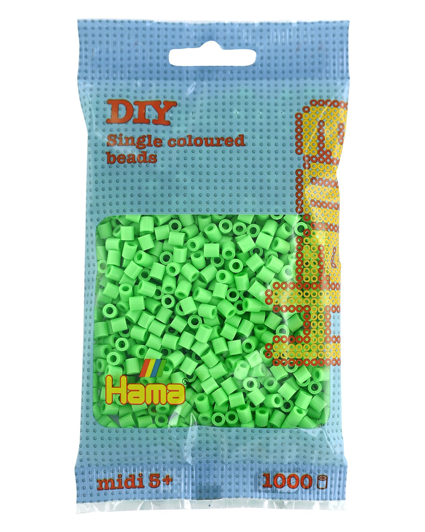 Hama 207-47 Beads - Pastel green (1000 Midi Beads)