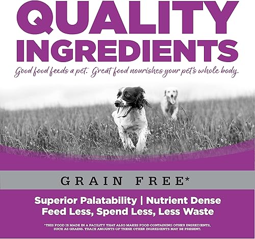 Miniatura 10 de NutriSource Alimento seco sin granos para razas grandes, harina de cordero, harina de salmón y guisantes, 26 libras