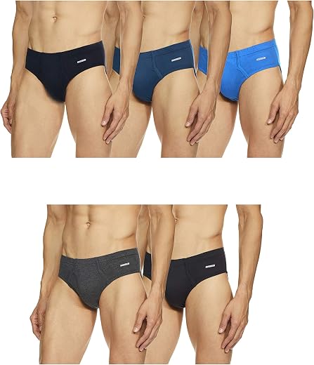 RUPA Frontline Front Open Inner Elastic Men’s Brief | 100% Cotton | Solid Colors | Comfortable & Breathable Everyday Wear...