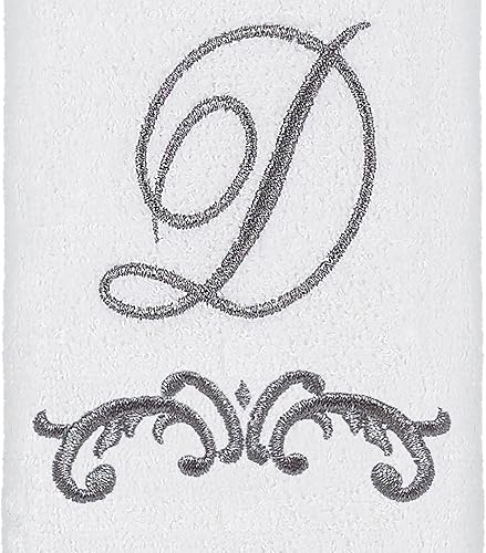 Miniatura 2 de Avanti Linens - Toalla de algodón suave y absorbente (colección monograma, inicial D)