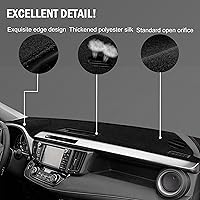 Vista 2 de SENSHINE para Toyota Rav4 2013 2014 2015 2016 2017 2018 Funda para Salpicadero, Funda para Consola Central, Alfombrilla para Tablero, Alfombra