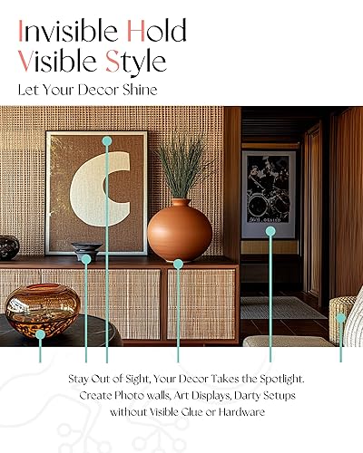 Miniatura 6 de 150 puntos adhesivos de doble cara, masilla de museo extra grande de 1.18 pulgadas con pestañas de fácil extracción, adhesivo fuerte extraíble