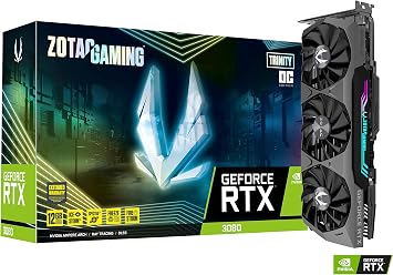 ZOTAC Gaming GeForce RTX 3080 Trinity OC LHR 12GB GDDR6X 384-bit 19 Gbps PCIE 4.0 Gaming Graphics Card, IceStorm 2.0 Advanced Cooling, Spectra 2.0 RGB Lighting, ZT-A30820J-10PLHR