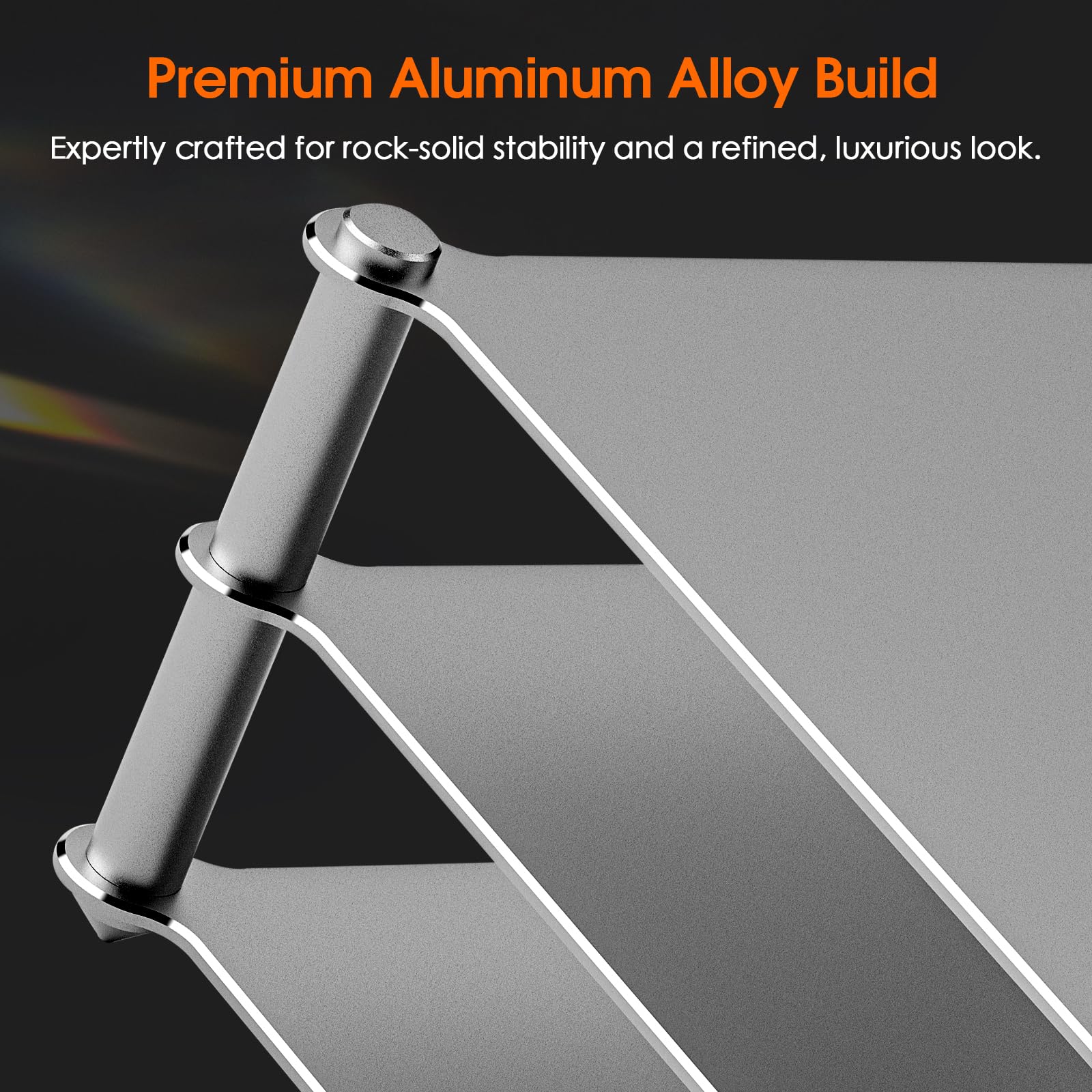 DoukAudio Support audio en aluminium : étagère HiFi de bureau multicouche pour amplificateur, préampli DAC, rack de rangement modulaire ventilé CNC, configuration studio à domicile