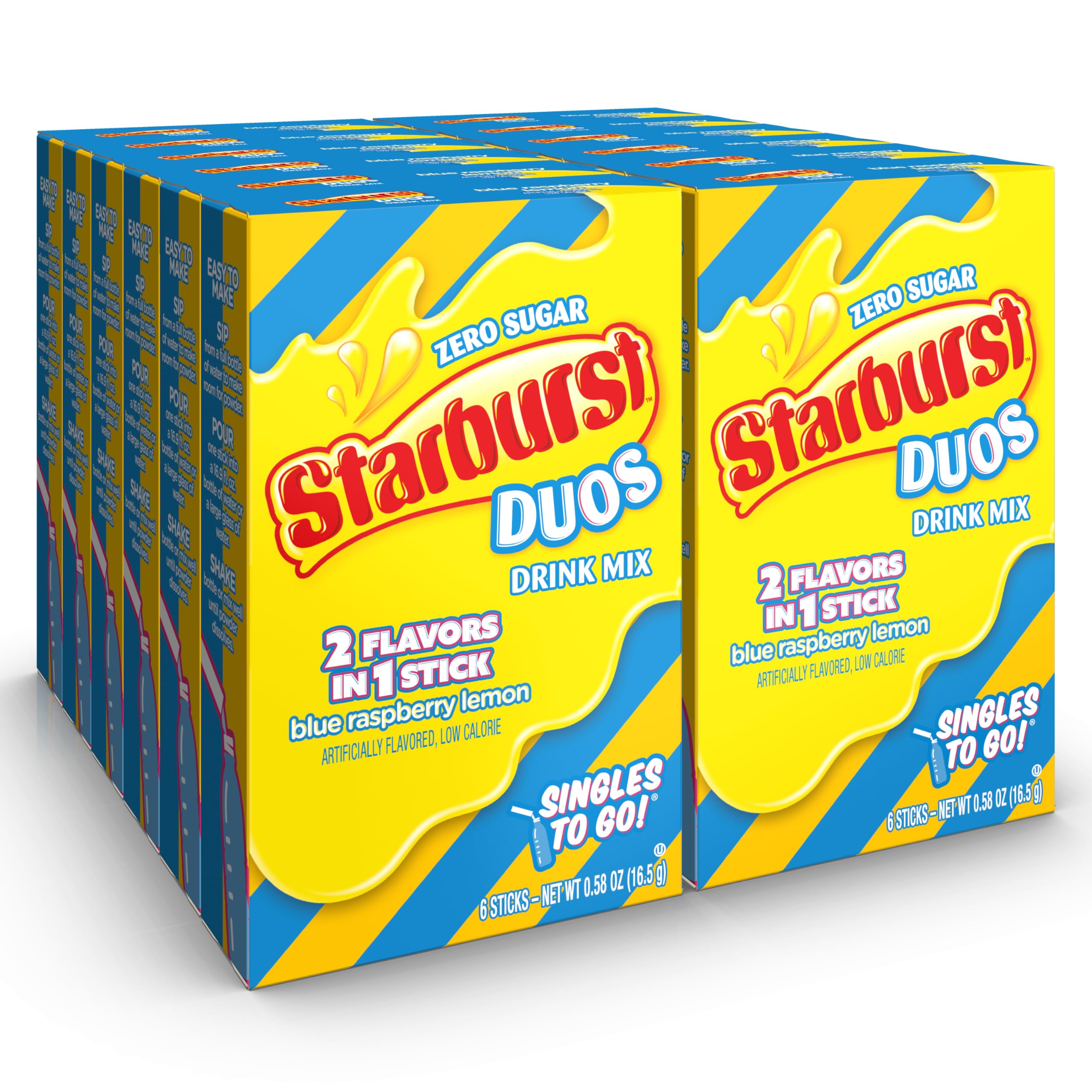Buy Starburst Duos Singles To Go Powdered Drink Mix, Blue Raspberry