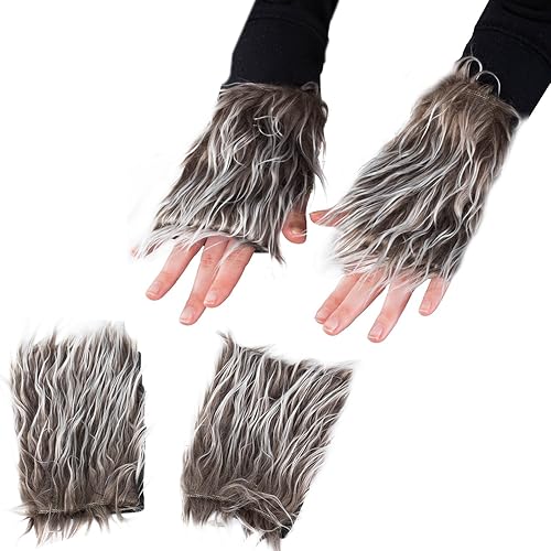 Miniatura 3 de Tigerdoe Juego de orejas y cola disfraz de lobo diadema de orejas de lobo accesorios de disfraz de animales Disfraz de lobo