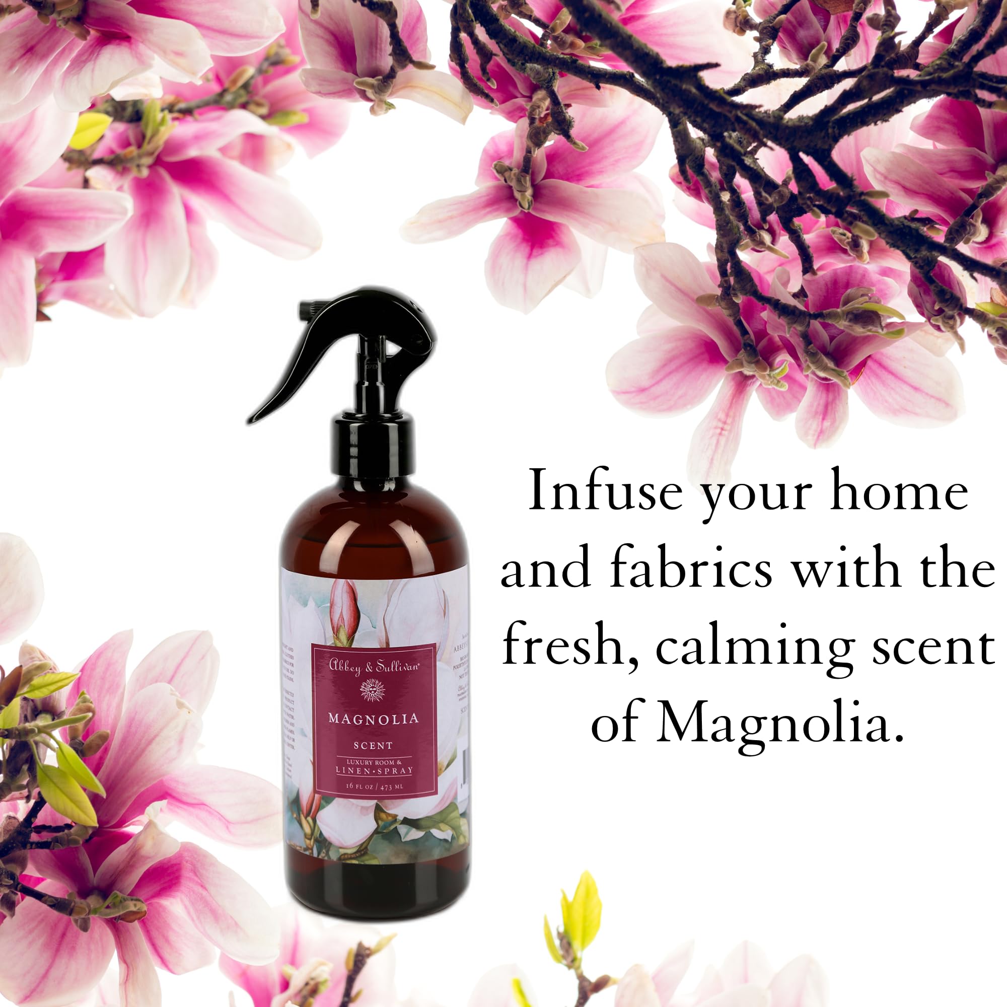Abbey & Sullivan Linen Spray, Magnolia, 16 oz.