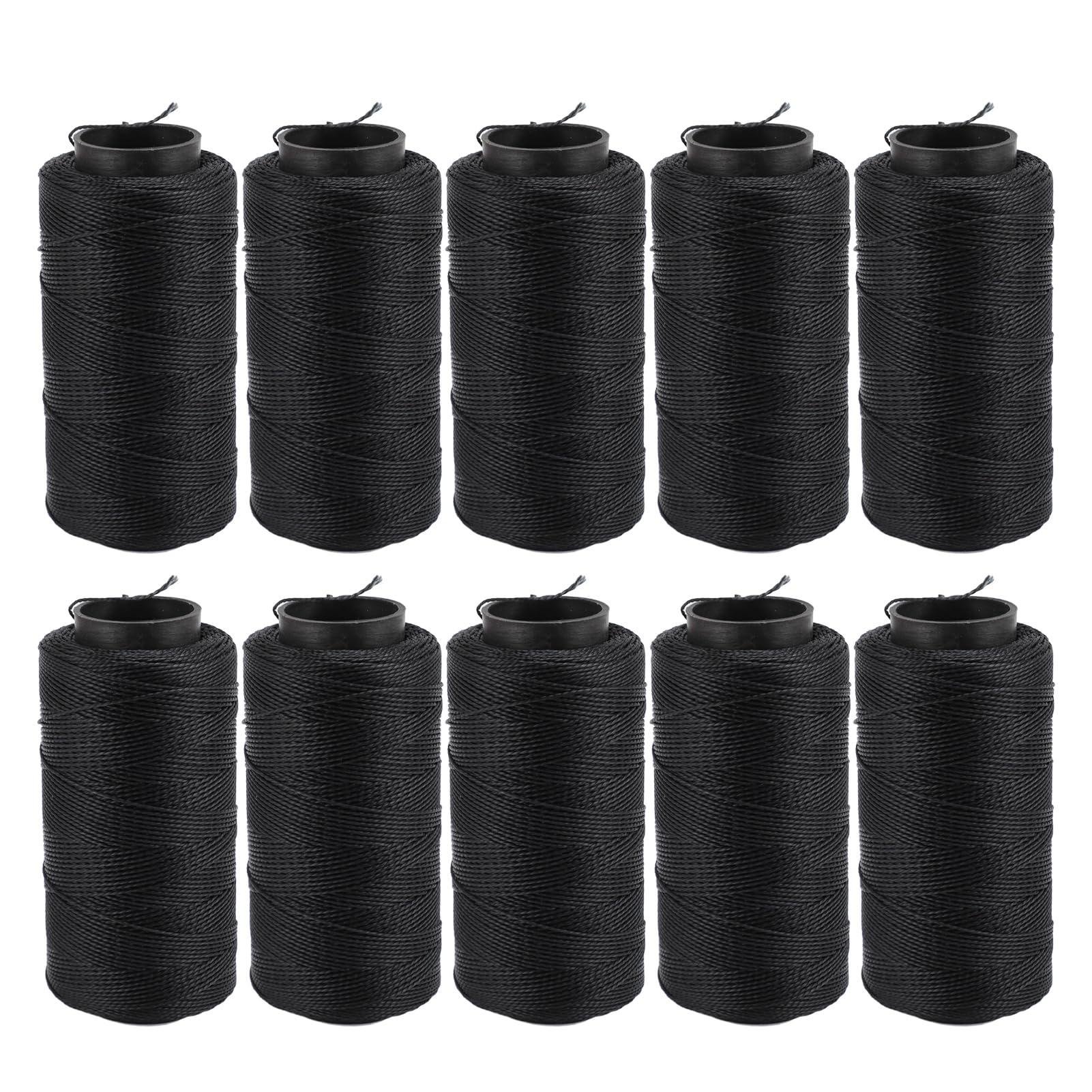 Hilo de Coser Elástico de Alta Resistencia Material de Nylon Impermeable Resistente al Desgaste Hilo Negro Suave para DIY Bordado Acolchado Manualidades Zapatos Neumáticos