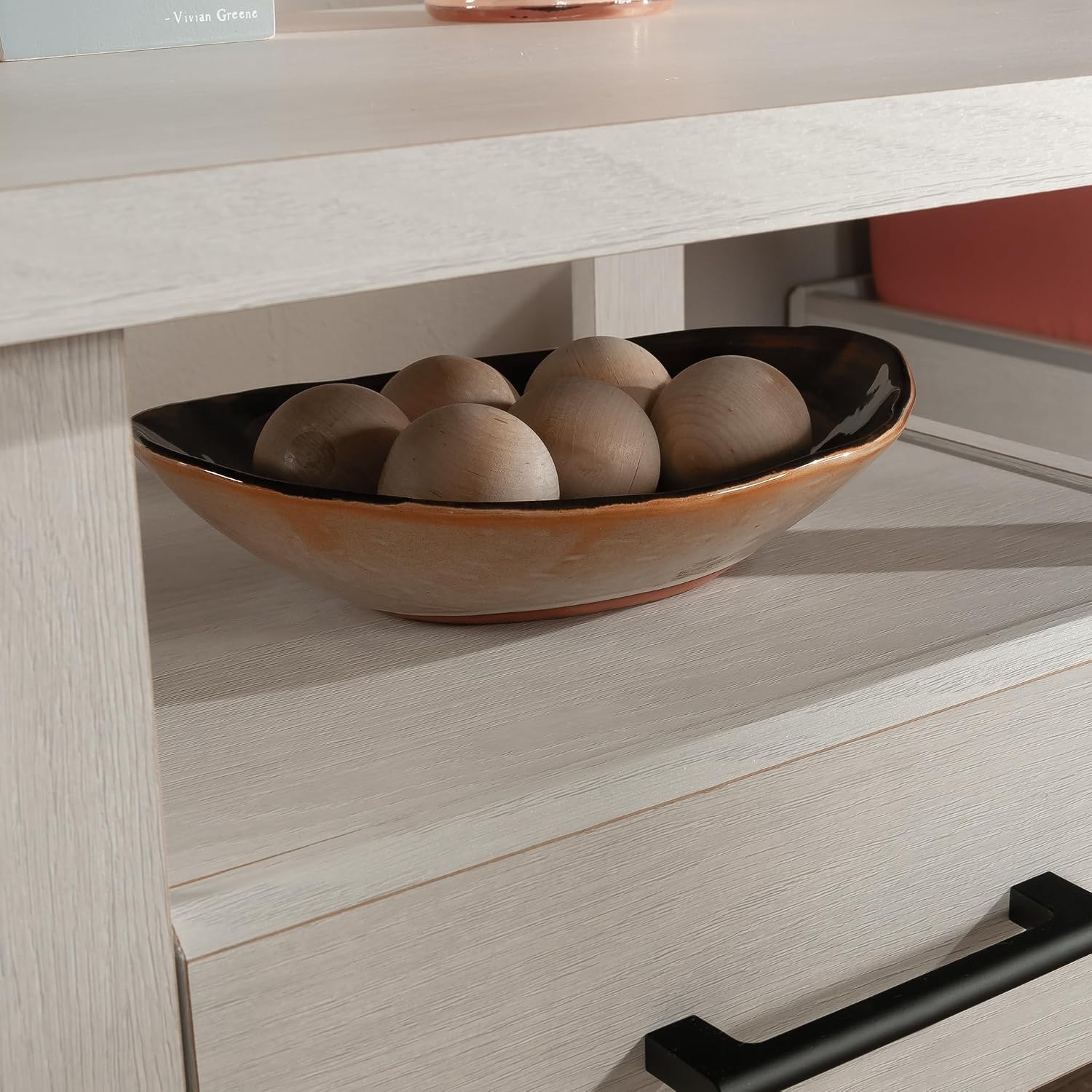 Sauder Summit Station Night Stand, Glacier Oak Finish
