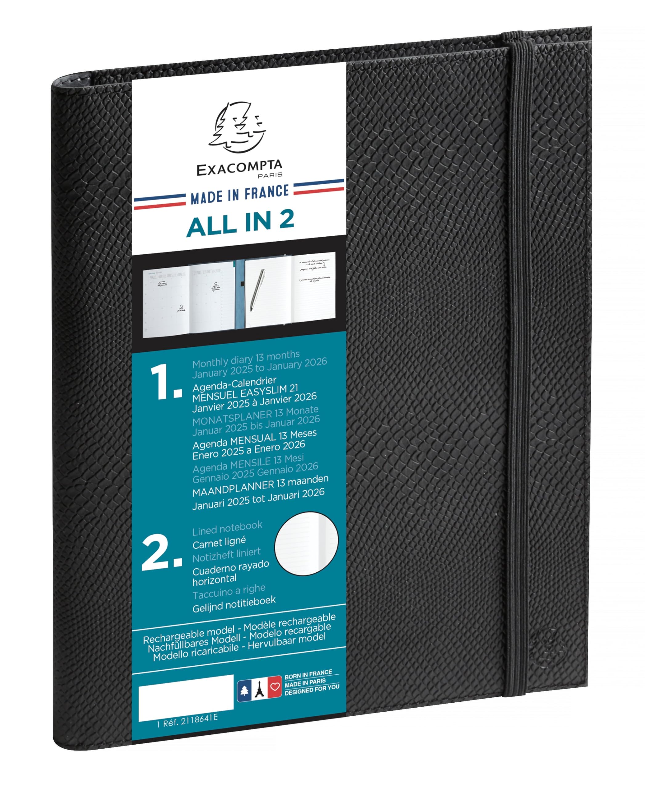 Agenda De Bureau Gomargu 21S Spiralé - 1 Semaine Sur 1 Page - 15 X 21 Cm - La Vie - Exacompta Pas Cher Guadeloupe | Bureau Vallée