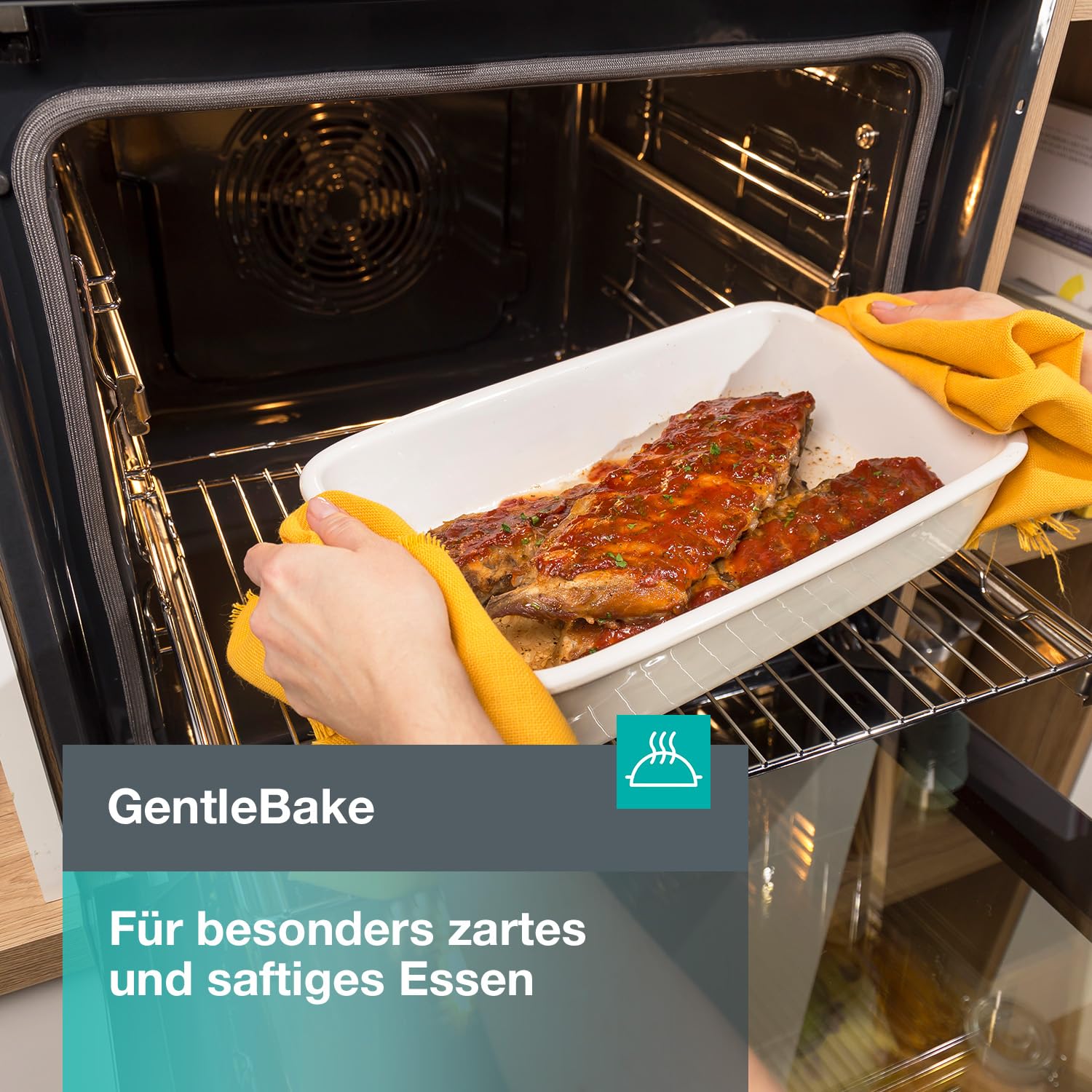 Gorenje Einbaubackofen-Set Jump Set Aqua/C mit Kochfeld ECT641BSC und Backofen BO6735E02BK 77L Pizzamode 300°C PerfectGrill EcoClean-Email Glaskeramik schwarz