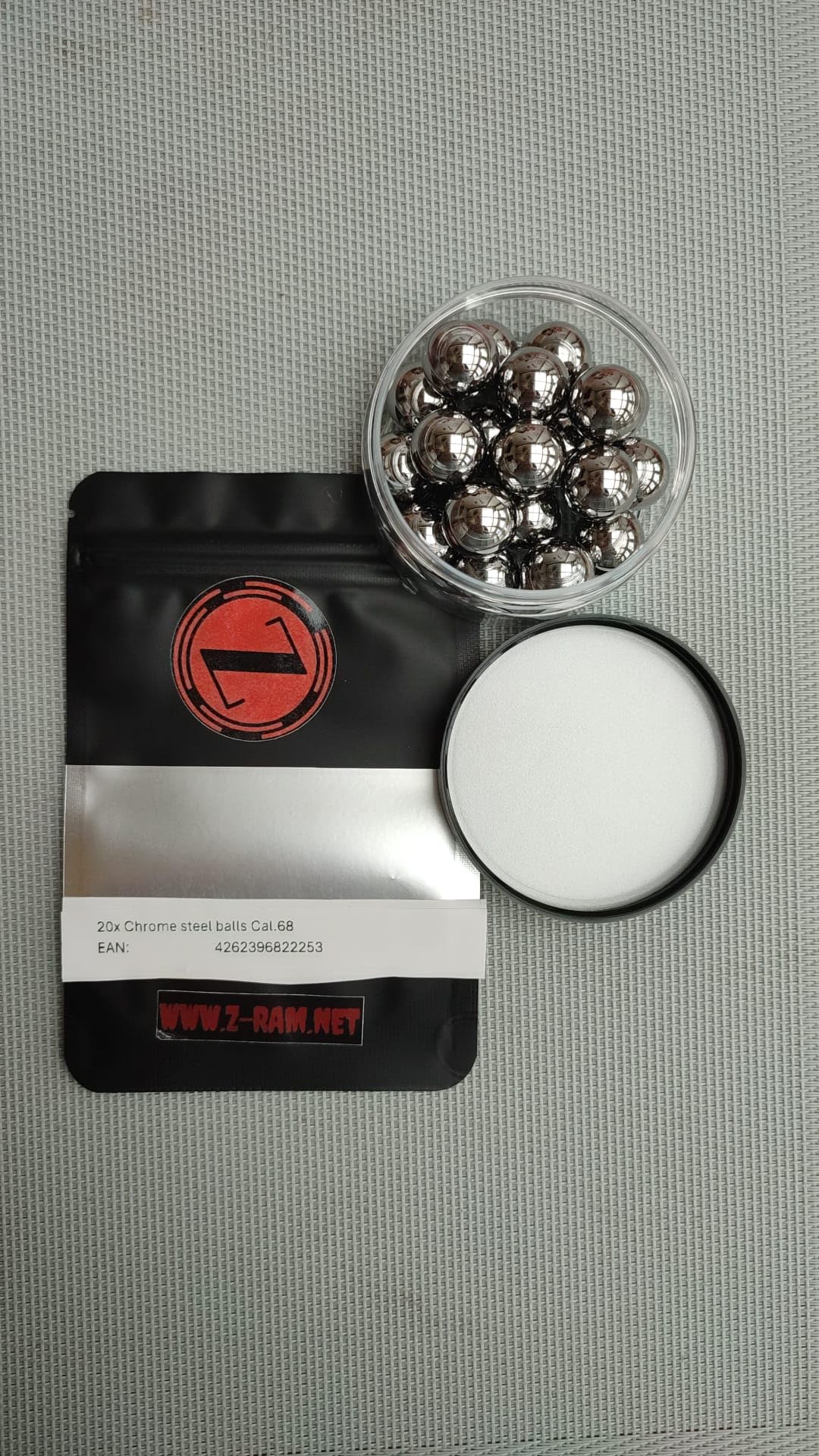 20 palline in acciaio cromato Cal.68 Glass Breaker Balls HDS68 HDX68