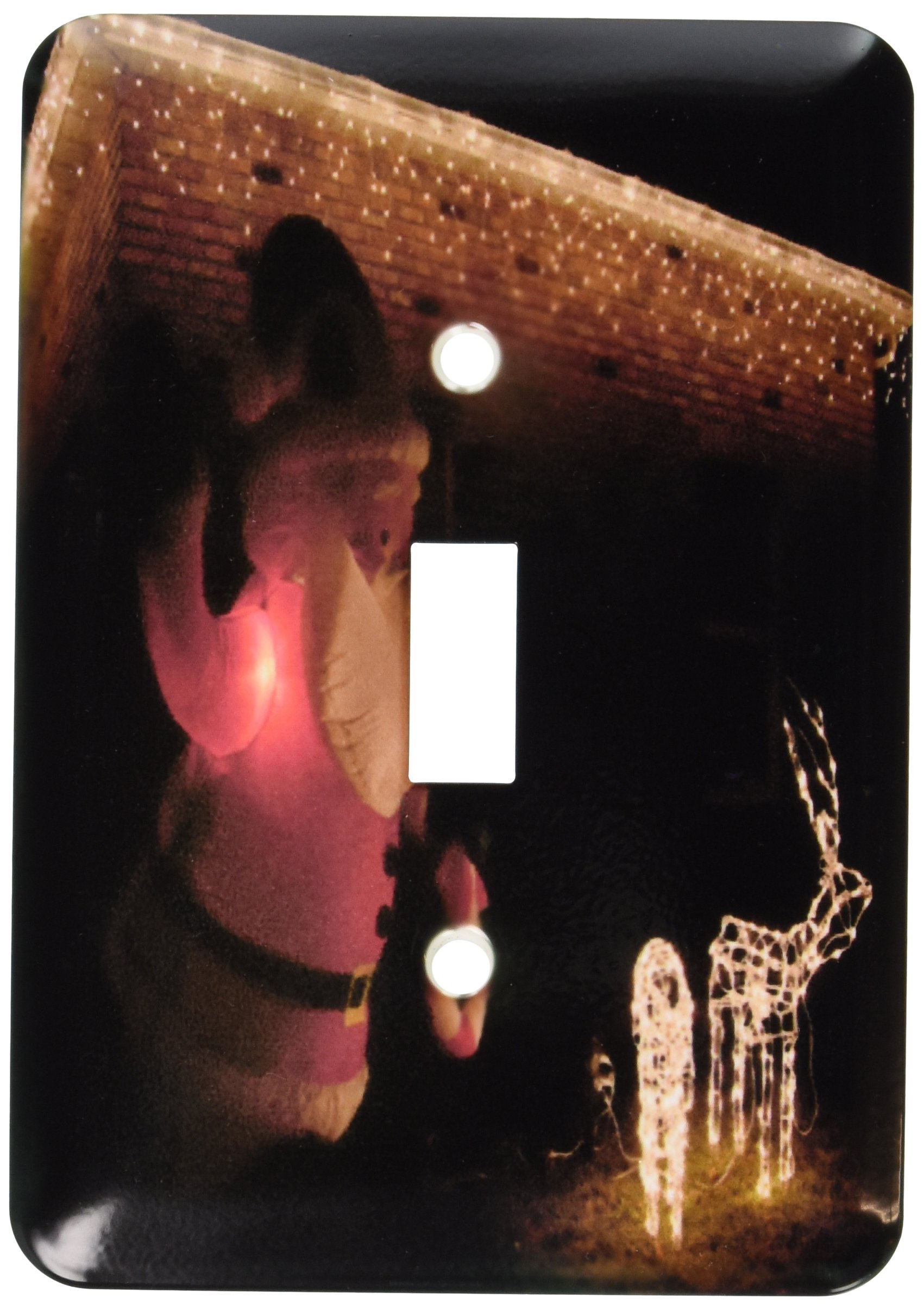 Interrupteur simple Pere Noel et cerf lumineux de 3dRose pour decoration
