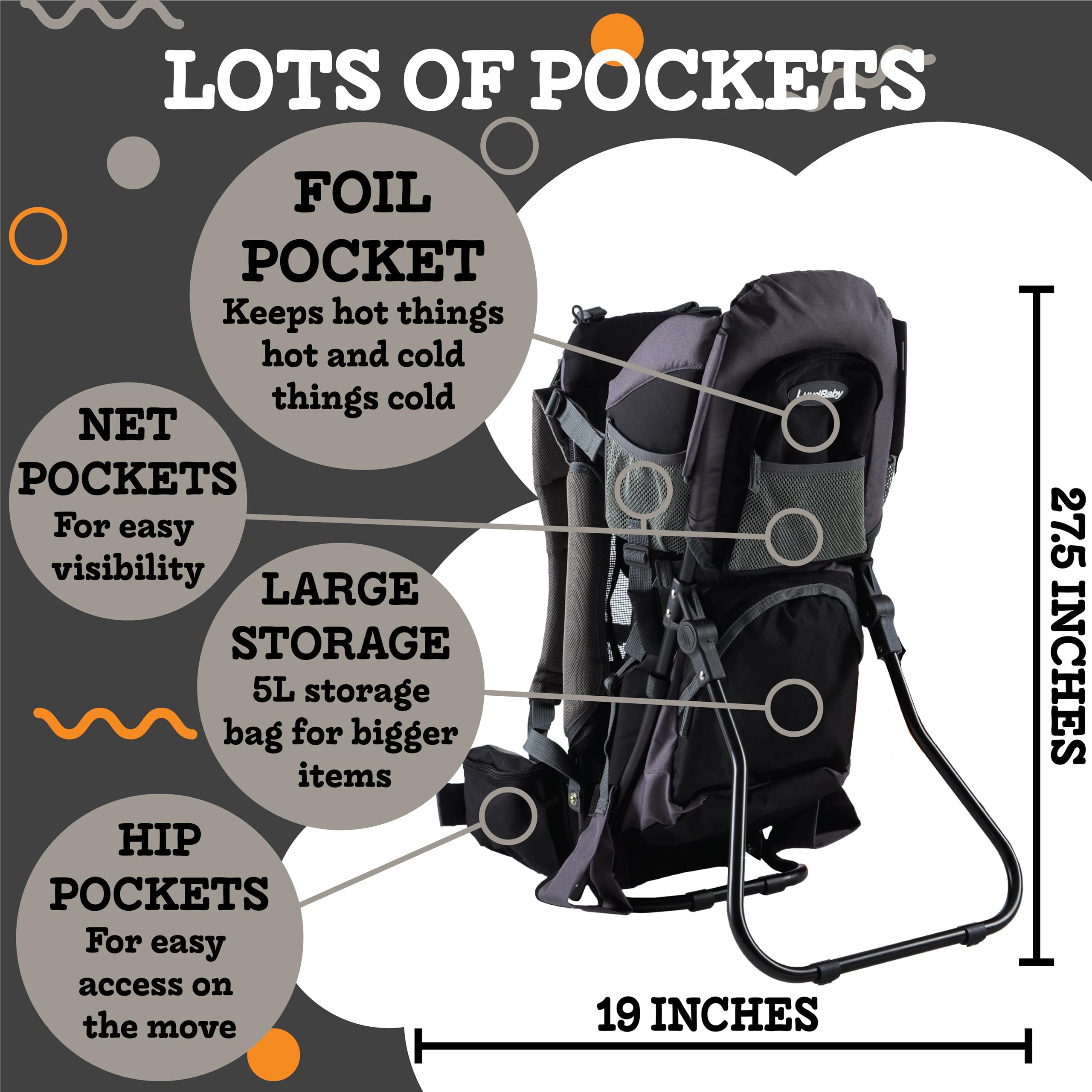Kraxe Kindertrage bis 18 kg - Ergonomischer Kindertragerucksack für Kinder - Premium Toddler Carrier