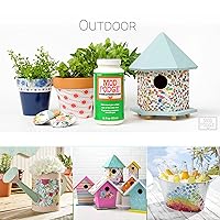 Vista 5 de Mod Podge Sellador a base de agua, pegamento y acabado para uso en exteriores (16 onzas), color blanco