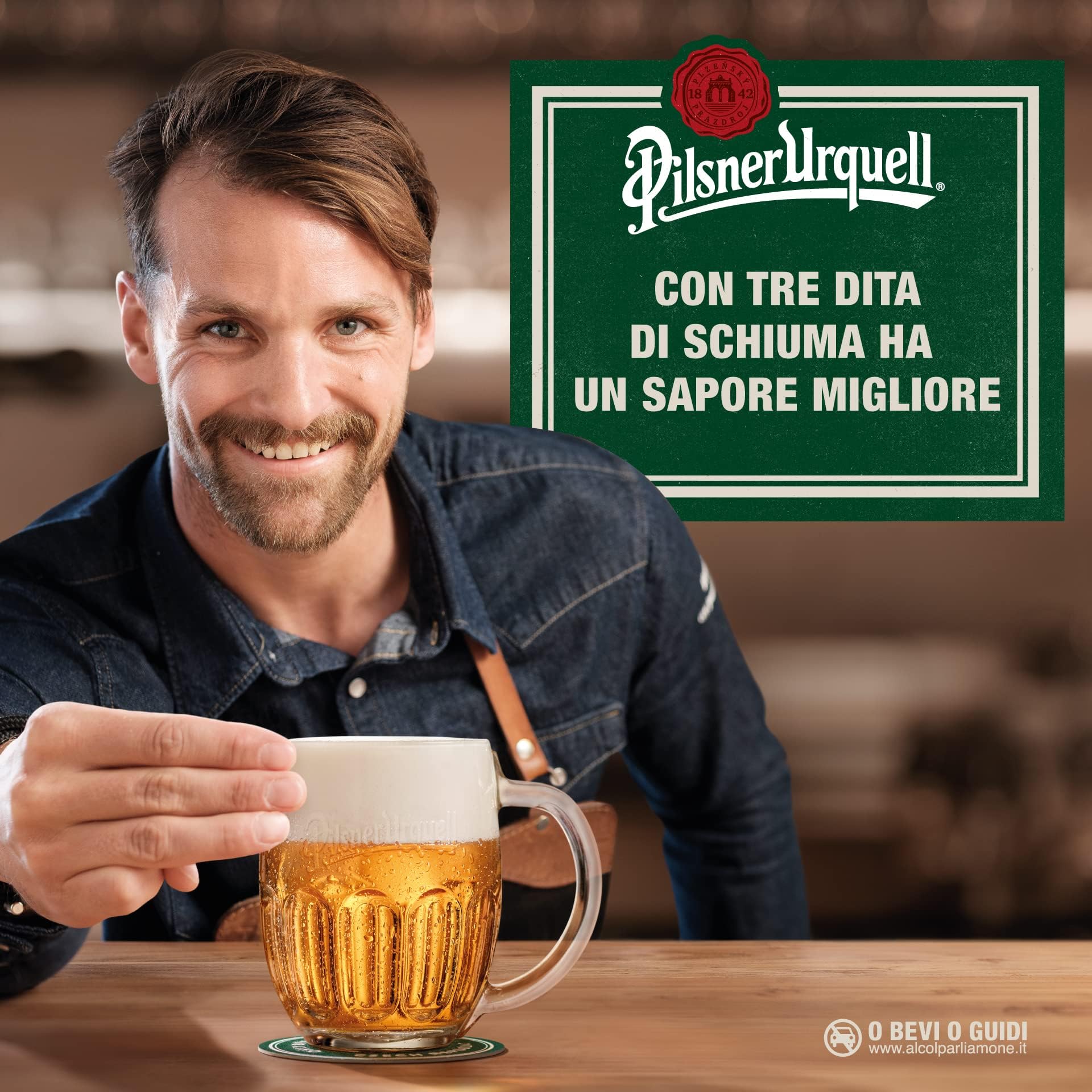 Pilsner Urquell Birra Pils, Cassa Birra Con 24 Birre In Bottiglia Da 33 Cl, 7.92 L, Gusto Pieno Intensamente Luppolato, Gradazione Alcolica 4.4% Vol