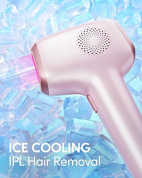 INNZA IPL Hair Removal with Ice Cooling Care Function for Women,Long-Lasting Results,999,999 Flashes Painless Hair Removal, Hair Removal Device for Armpits Legs Arms Bikini Line,Corded