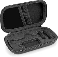 Vista 4 de Linkidea Estuche de viaje rígido con kit de afeitado para cuchillas de afeitar de mango corto y largo y accesorios, compatible con maquinillas