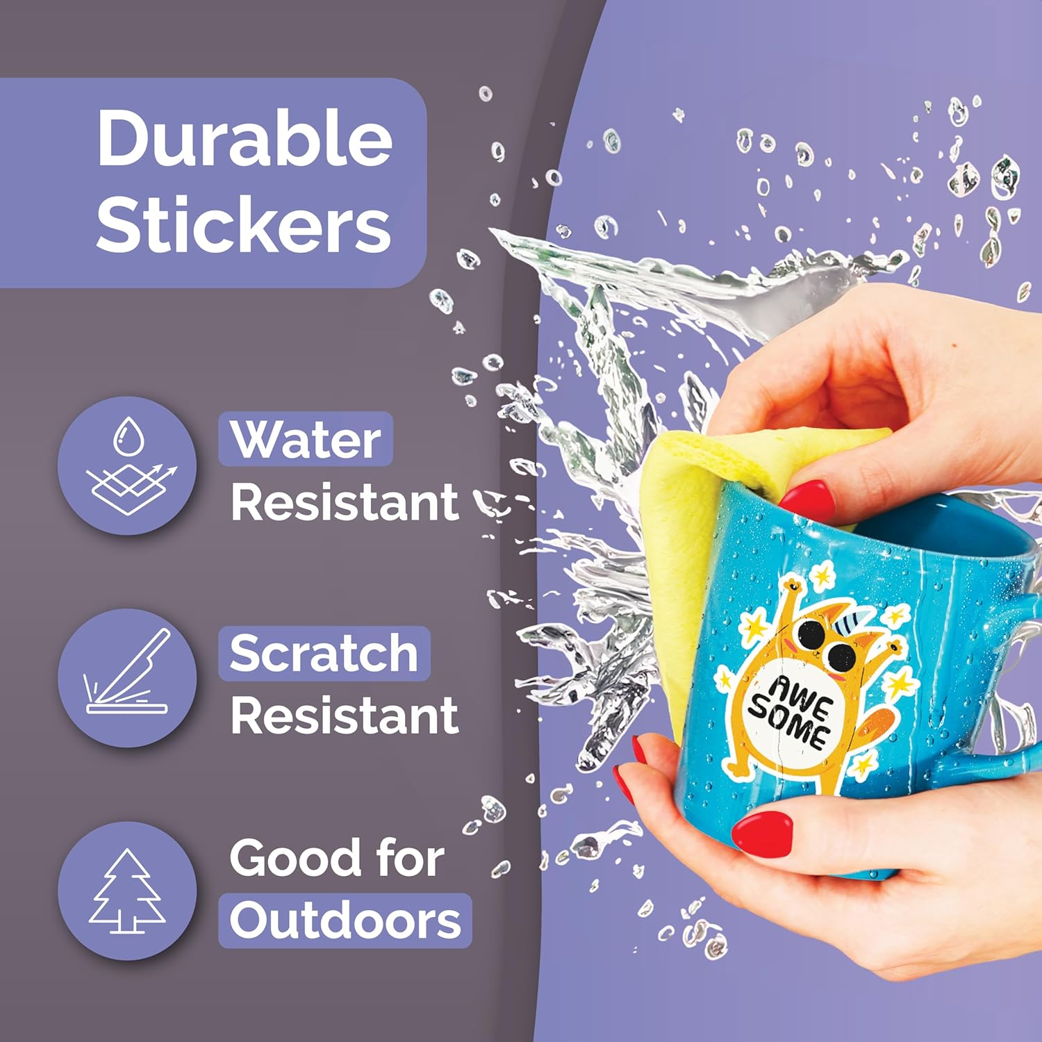 Premium Printable Vinyl Sticker Paper Matte for Inkjet Printer 34 sheets + Translucent Clear Sticker Paper for Inkjet Printer & Laser Printer 62 Sheets| by AGODEO