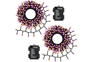 Halloween Battery Pack String Lights with Timer