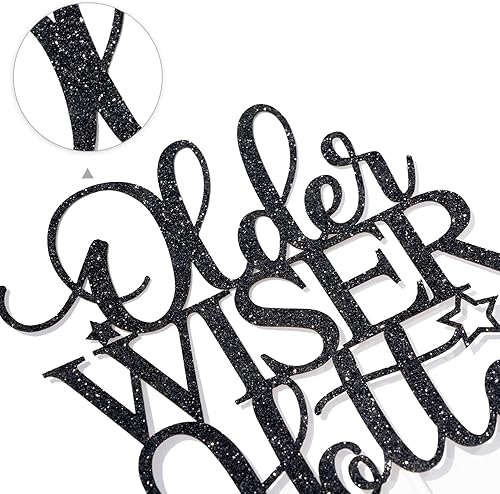 Miniatura 7 de Older Wiser Hotter - Decoración para tartas, divertidos suministros de fiesta de cumpleaños para adultos, 30, 40, 50, 60, 70, 80, decoraciones de