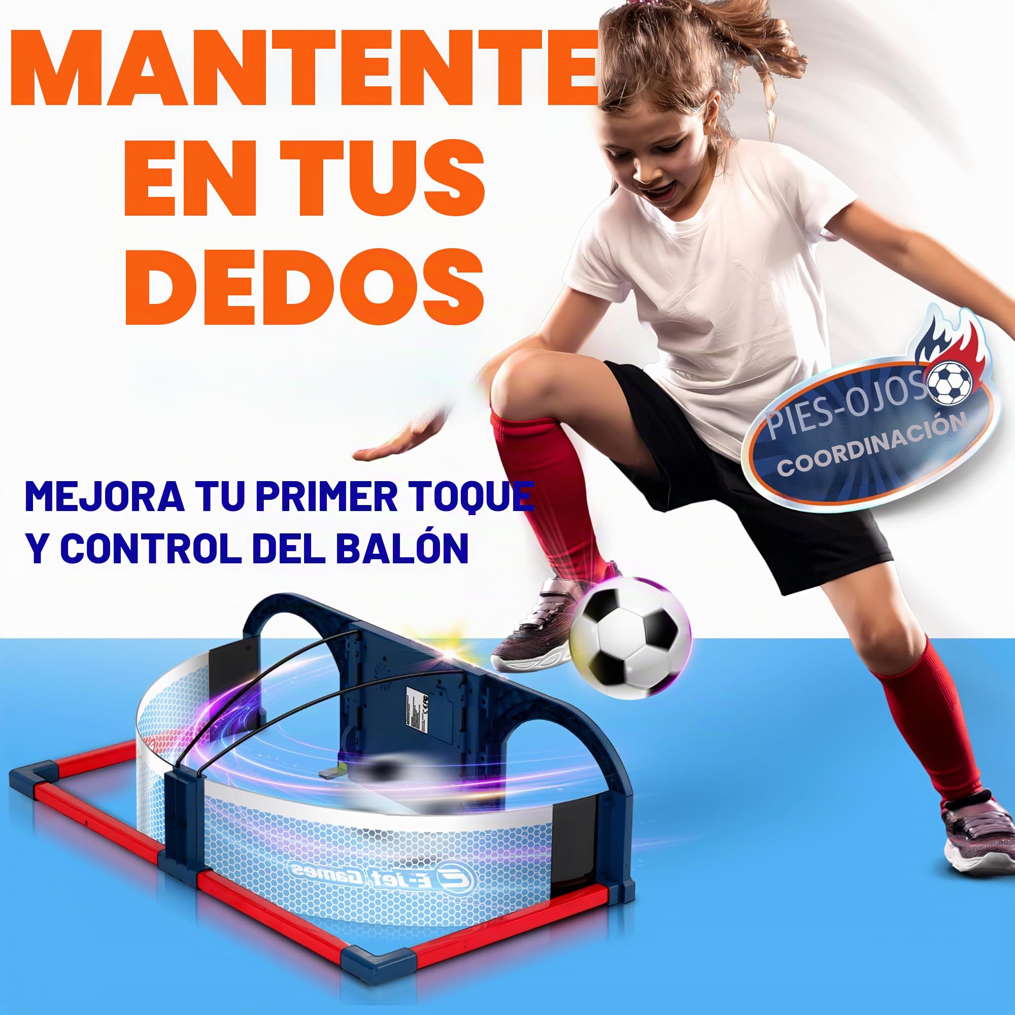 E-JET Soccer Roundabout | Juego de juguetes de fútbol para niños, juguetes de interior, regalos de cumpleaños de Pascua para niños y niñas a partir de 6, 7, 8, 9, 10 años