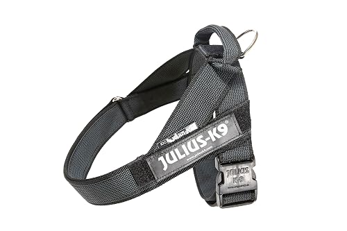 Julius-K9 Arnés De Correa, Negro-Gris, L / 1