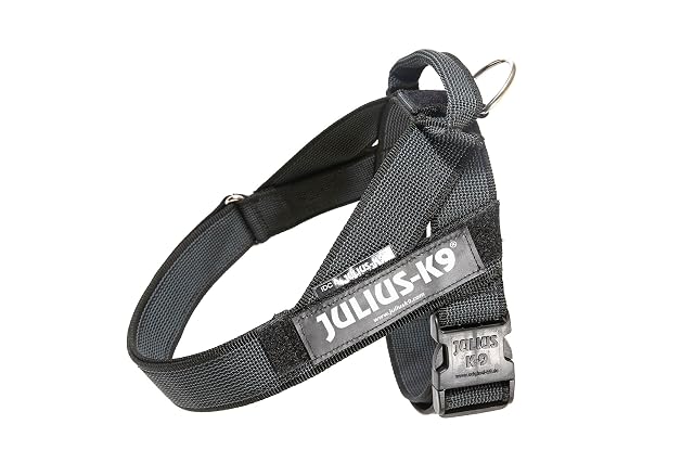 Julius-K9 Arnés De Correa, Negro-Gris, L / 1