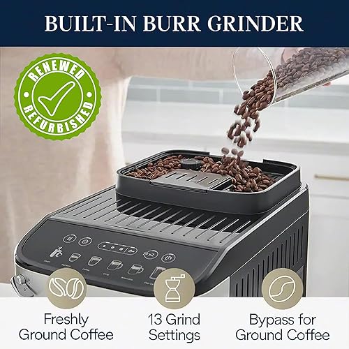 Miniatura 2 de De'Longhi Magnifica Evo - Máquina de café expreso con espumador manual, 4 recetas, ECAM29043SB (renovado)