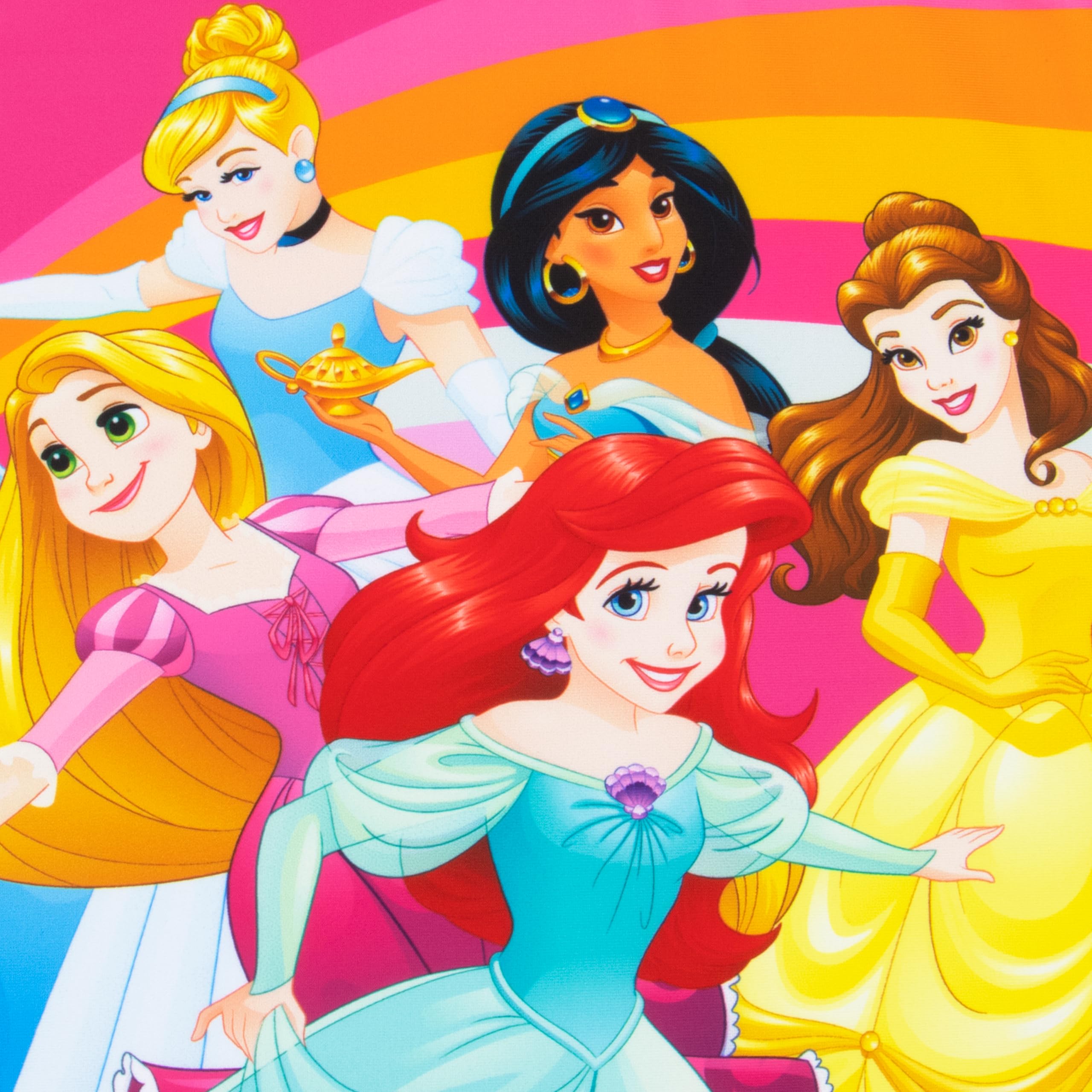 Disney Kostium kąpielowy dla dziewczynek | strój kąpielowy księżniczki jaśminowej Ariel i Kopciuszka | Jednoczęściowe stroje kąpielowe dziewczęce | wiek od 18 miesięcy do 8 lat