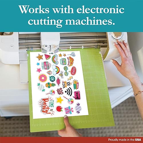 Miniatura 4 de Premium Label Supply Papel adhesivo blanco, sin ranura trasera, 8.5 x 11 pulgadas, compatible con láserinyección de tinta, 1 por hoja, 100 hojas