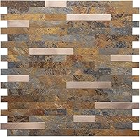 Vista 9 de STICKGOO - Protector contra salpicaduras para despegar y pegar, azulejos de pared de PVC para pegar en el protector contra salpicaduras para cocina