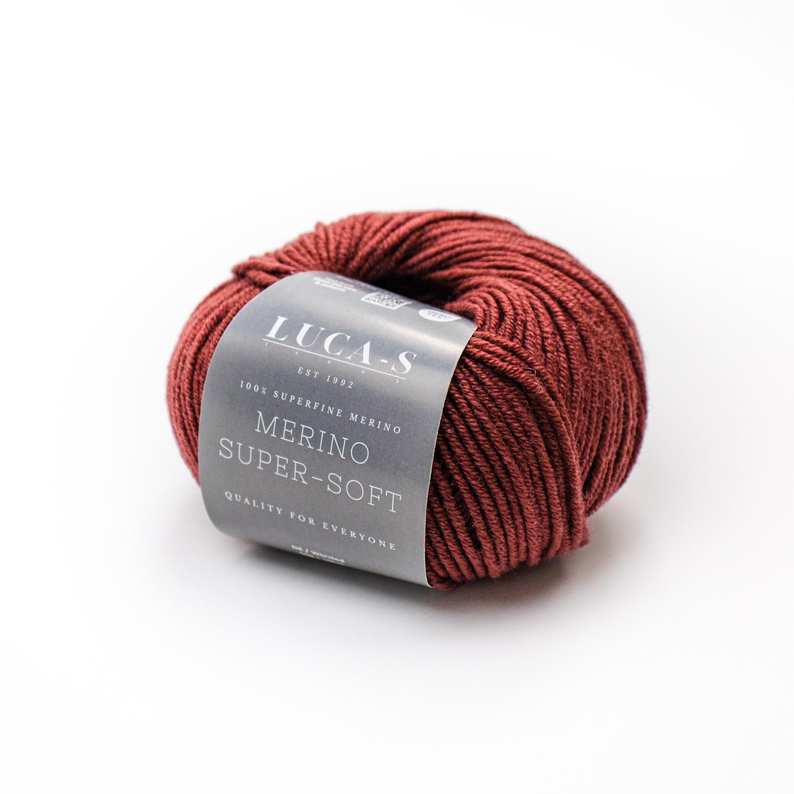 2PCs Superfine Merino DK Yarn for Knitting and Crocheting Super Soft Superwash 100% Merino Wool 50g Ball, Burgunder (13), 2 Units - Image 3
