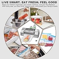 Vista 7 de Máquina Selladora al Vacío de Alimentos de Precisión, Sistema de Sellado al Vacío Completamente Automático POWOT, Saver de Alimentos al Vacío Pro