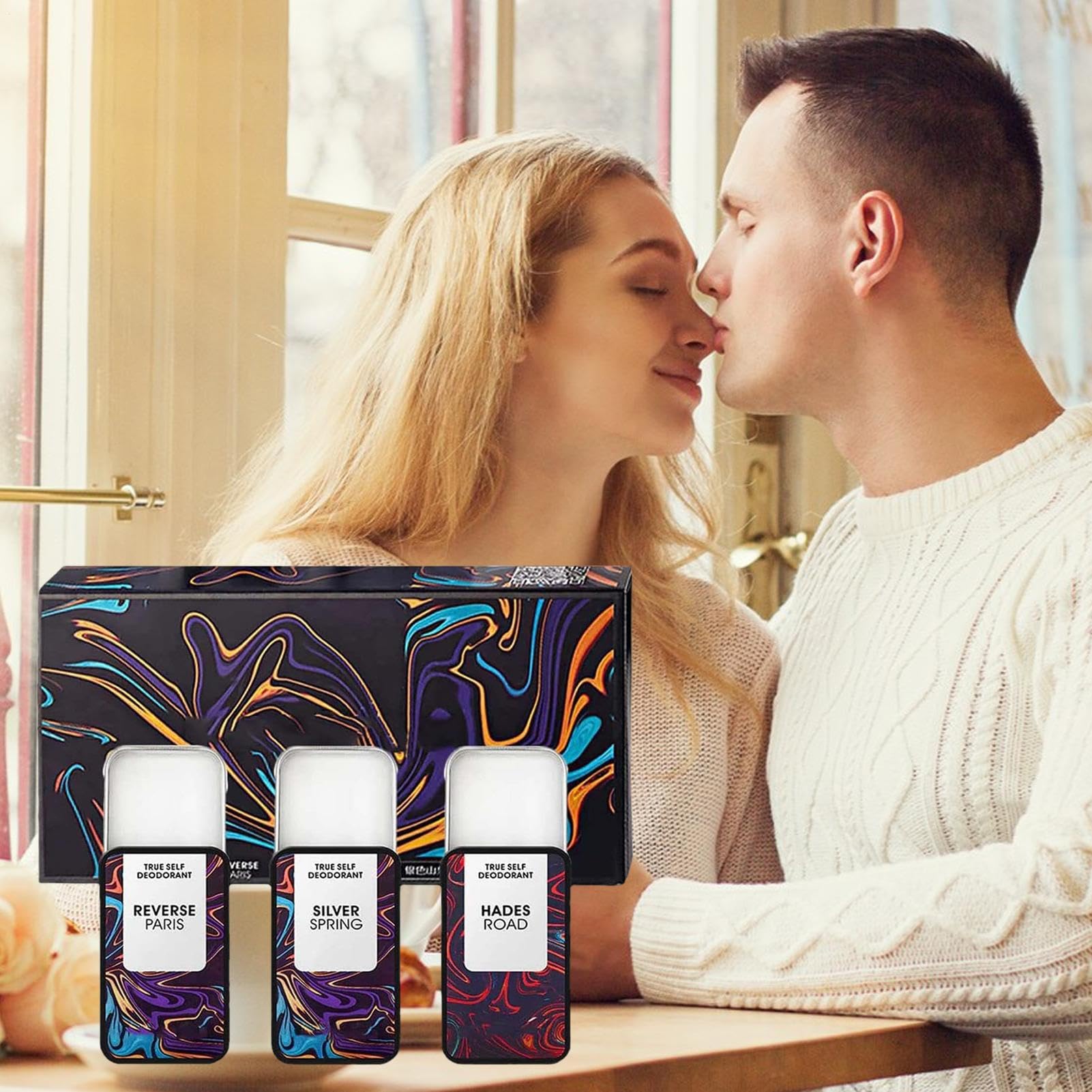 Set di profumi solidi Hommelure Fheromotherapy, 3 pezzi di profumo solido Hommelure Feromone naturale a lunga durata, balsamo profumato solido tascabile portatile per appuntamenti di viaggio