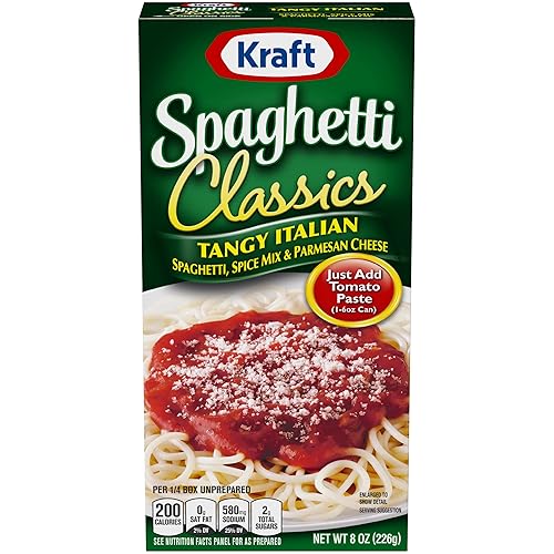 Kraft Tangy Italian Spaghetti Spice Mix & Parm - 8 onzas (paquete de 3)