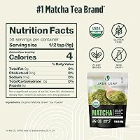 Vista 2 de Jade Leaf - Polvo de té verde matcha japonés orgánico, grado de ingrediente (bolsa a granel de 1 libra)