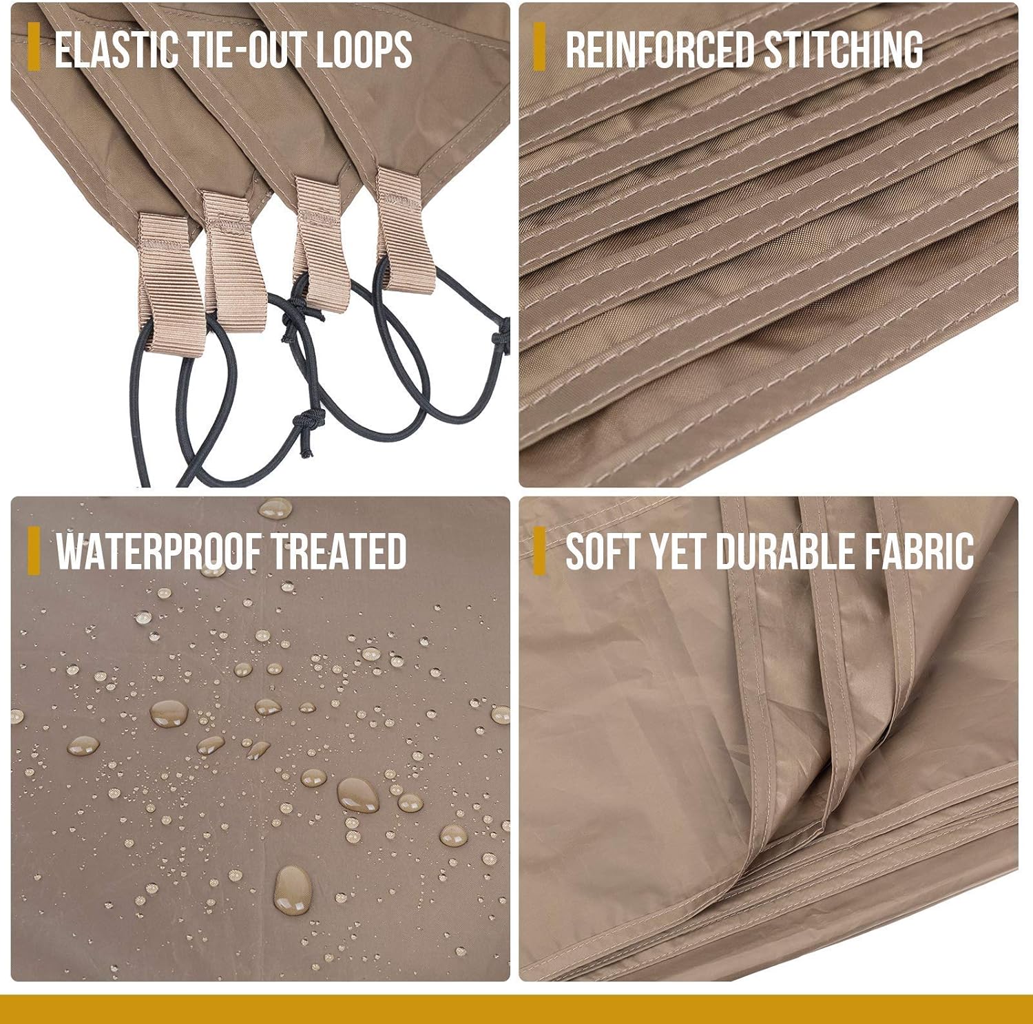 OneTigris Mesh Tent + Waterproof Tent Footprint+ KOMPOUND Camping Hammock : Sports & Outdoors