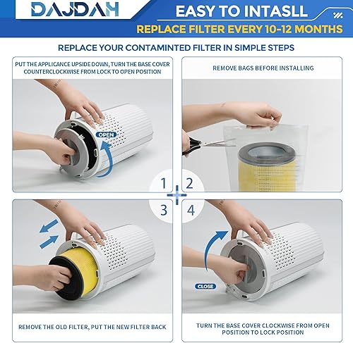 Miniatura 6 de Alergia a mascotas AP-T10-WT AP-T10FL Filtro de repuesto compatible con Homedics Filtro purificador de aire de repuesto para purificador de aire