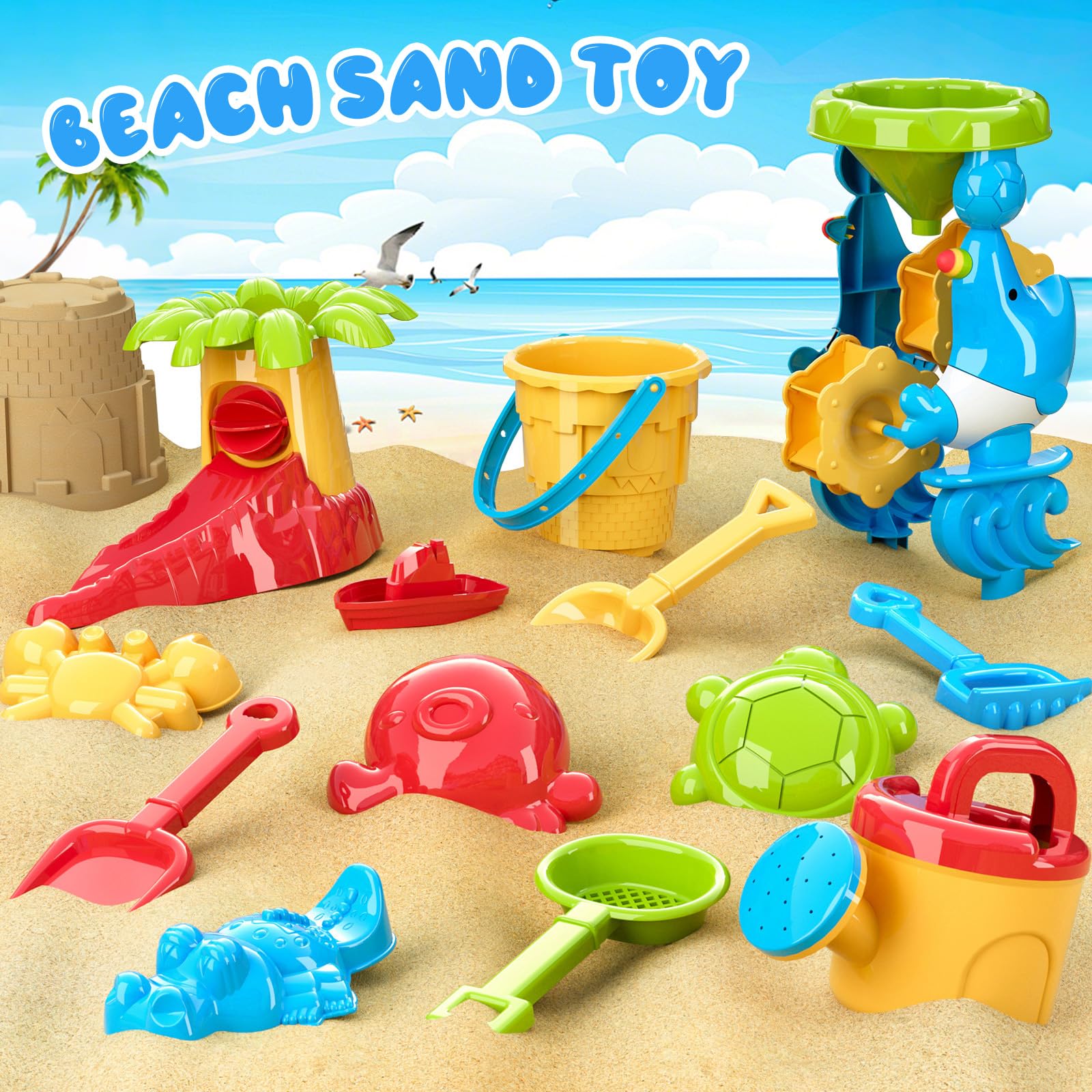 Diealles Shine Wasserspieltisch, Multifunktional Wassertisch Kinder Outdoor, Sand und Wasserspieltisch ab 1 2 3 4 Jahre, Wasser Spieltisch Kinder Outdoor Strand Sommer Aktivität