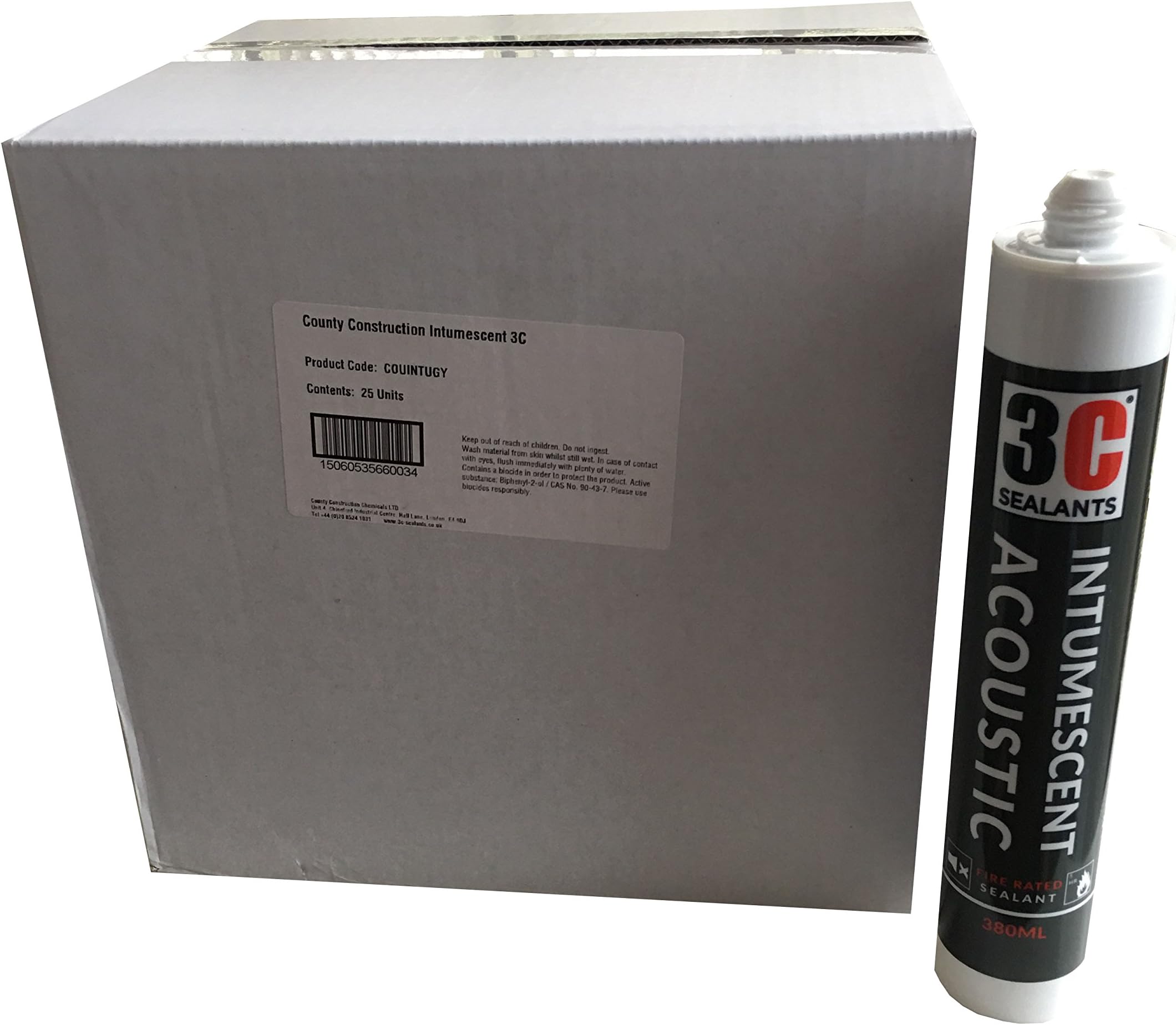 Intumescent Acoustic Sealant 380ml Grey (Box of 25)