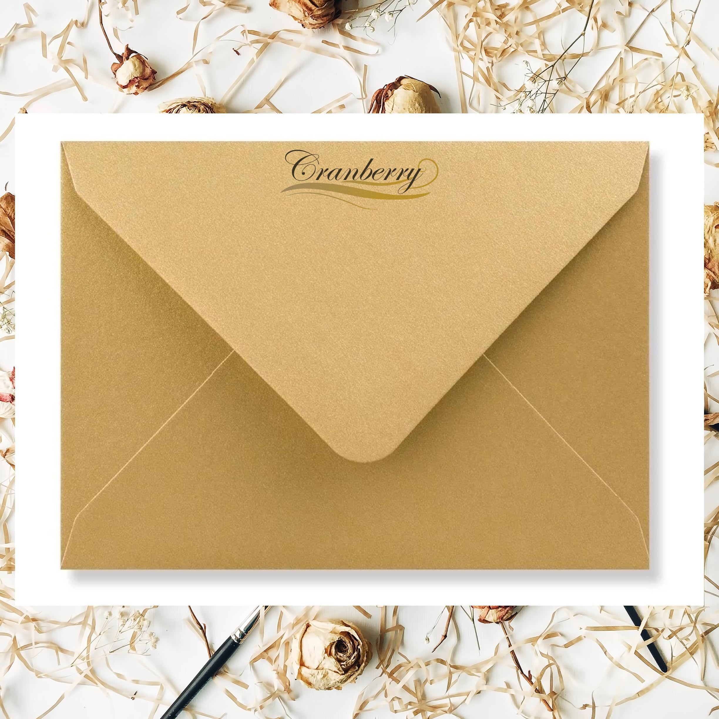 Gold C6 Greeting Card Envelopes Qty 25 Amazon.co.uk Stationery