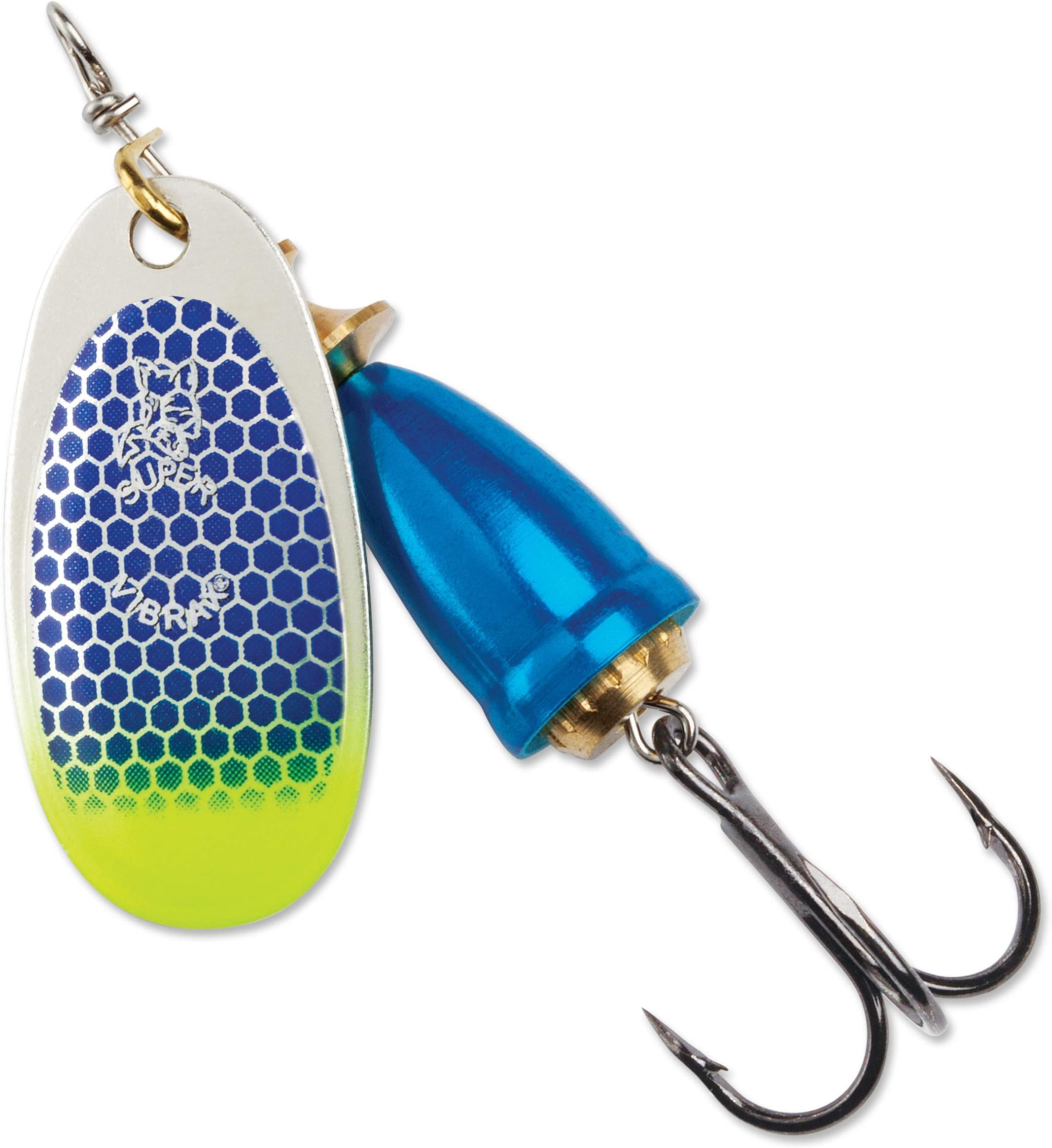 Blue Fox 60-40-316IC Classic Vibrax 04 Tackle, Blue Scale Chartreuse Tip UV, 3/8