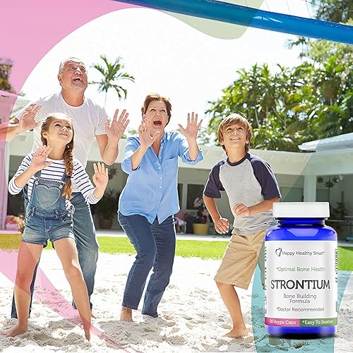 Miniatura 4 de Suplemento saludable de hueso de estroncio número 1 recomendado por médicos en todo el mundo 90, cápsulas vegetales fáciles de tragar fabricadas en