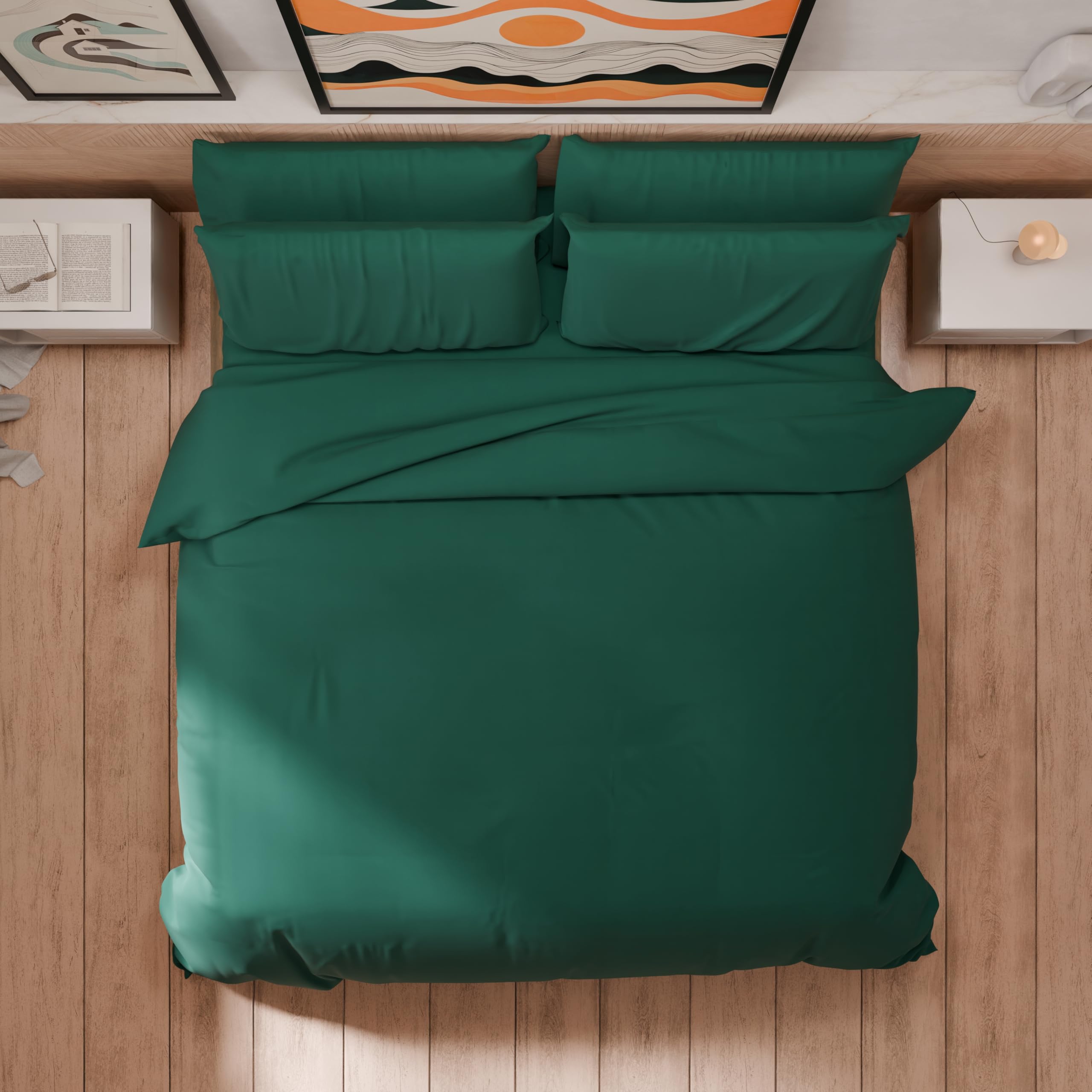 PETTI Artigiani Italiani - Dekbedovertrek voor Frans bed 200 x 200 cm, dekbedovertrek voor Frans bed, dekbedovertrek voor meisjes, dekbedovertrek voor de kinderkamer, 100% Made in Italy