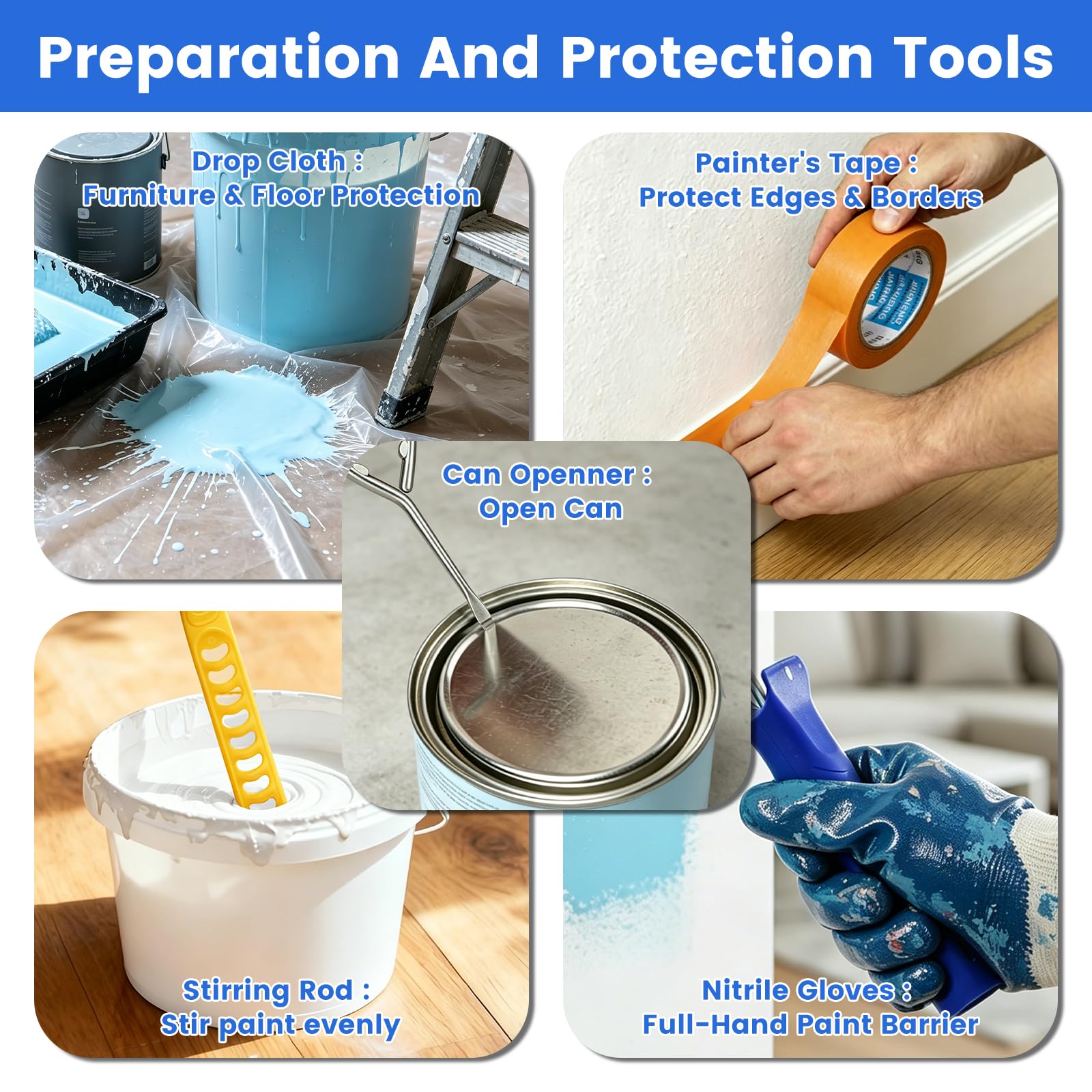 Paint Roller Kit - 37 PCS for Walls & Repairs -8 Paint Roller Kit - 37 PCS for Walls & Repairs -8