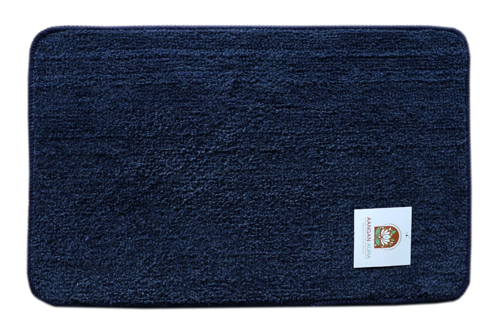 - Comfort Microfiber Bathroom Mat Anti Skid-Highly Absorbent Super Soft Door Mats for Home Kitchen & Bathroom Living Room-1500 GSM Floor Mat-40 x 60 cm (Navy)