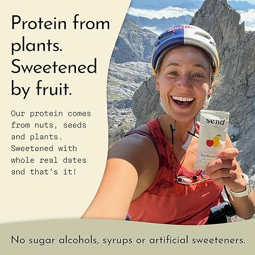 Miniatura 6 de Send Bars Recover - Barras de proteínas maní salado barras de 21 onzas paquete de 10 barras sin gluten veganas 035 onzas de proteína vegetal