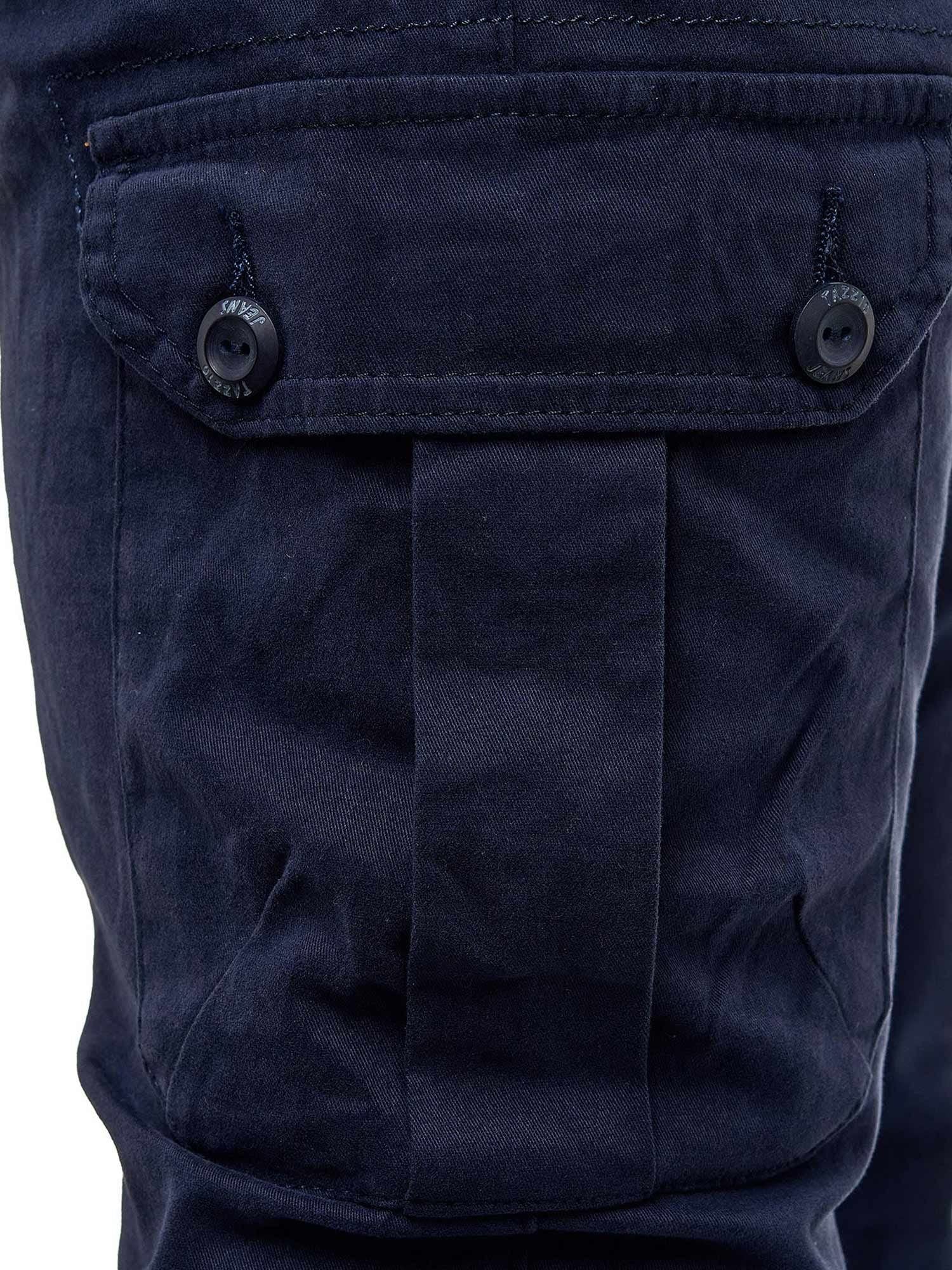 Tazzio Pantaloni cargo da uomo Jogger Chino Regular Fit Jeans 16610